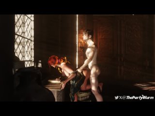 triss merigold - doggystyle; 3d sex porno hentai; (by @thepartywurm) [the witcher]